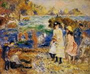 Pierre Auguste Renoir Enfants au bord de la mer a Guernsey Spain oil painting artist